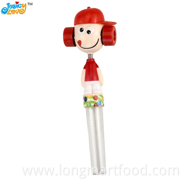 Hot Selling Plastic Funny Shake Head Clown Toy Sweet Candy